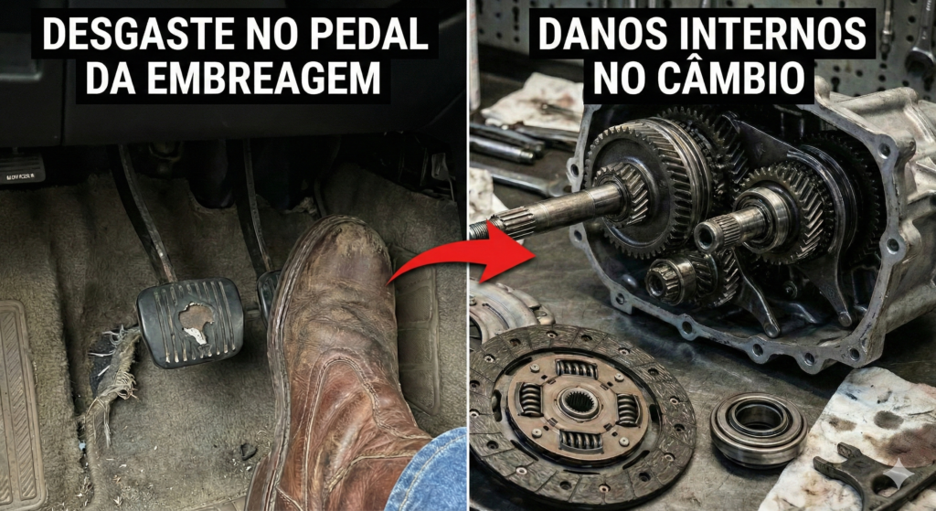 Embreagem desgastada: sintomas, quando trocar e riscos
