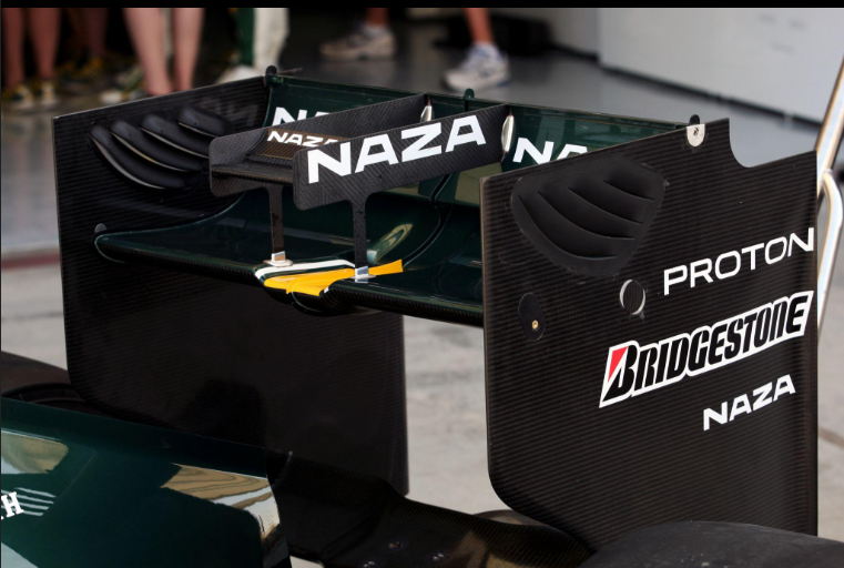 asa traseira de formula 1