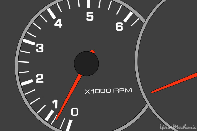 Contagiro mostrando rotação do motor em marcha lenta