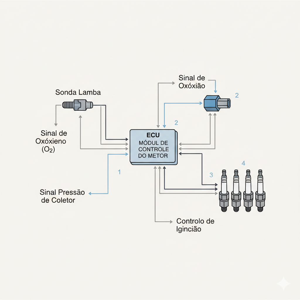 como funciona a luz da injeção e a ECU
