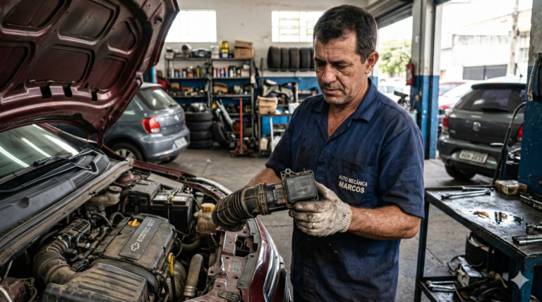 motor engasgando ao acelerar: sensor MAF sujo e principais causas