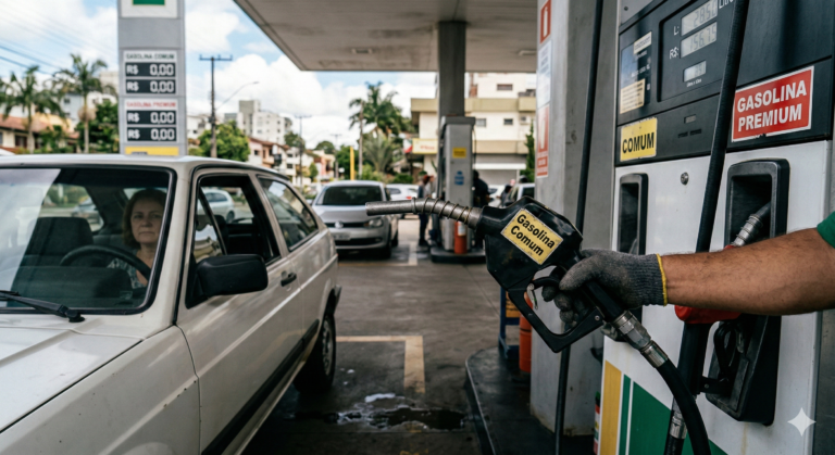 Posto de combustível, referência de consumo real do motor 1.0 turbo na estrada