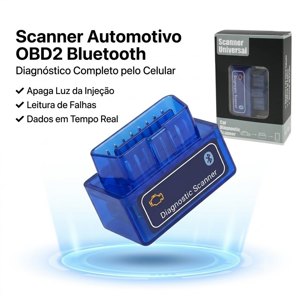 Scanner OBD2 Bluetooth ELM327 à venda na Shopee