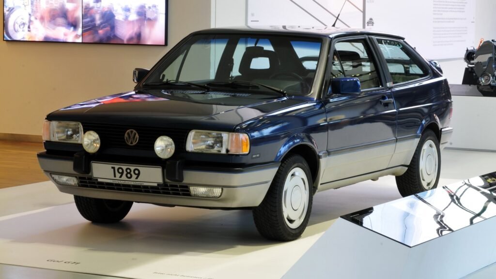Gol GTi 1989 exposto no museu da Volkswagen, um dos marcos da história do Gol